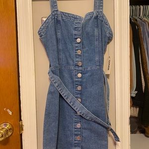 Garage Jean Button Up Dress